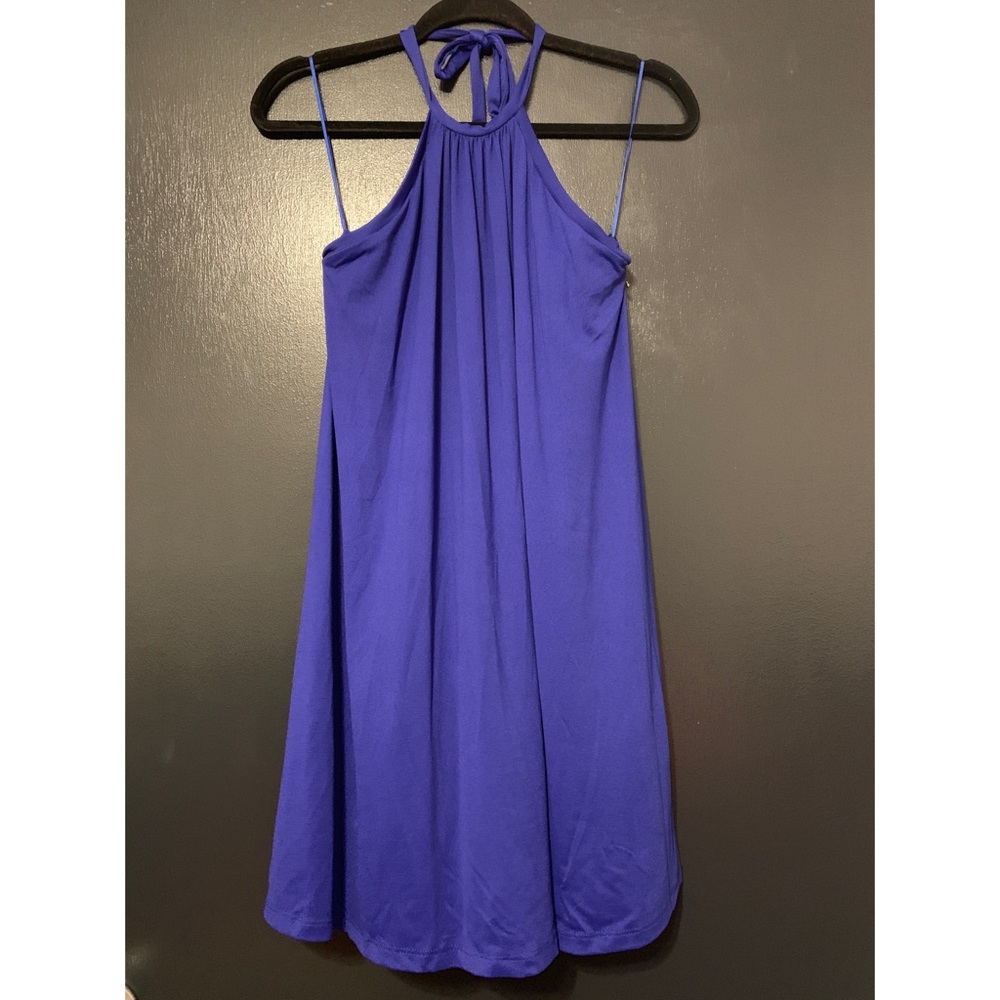 Susana Monaco Blue Vera Halter Dress NWT